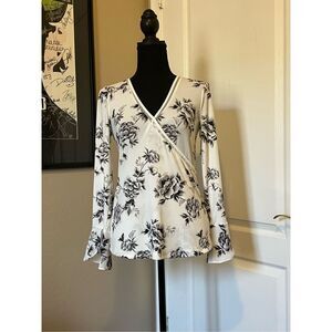 White House Black Market flowered top